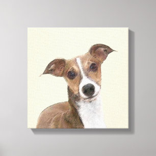 Pintura de Greyhound italiana - Arte Perro Origina
