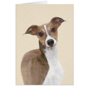 Pintura de Greyhound italiana - Arte Perro Origina