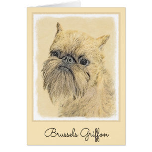 Pintura de griffon de Bruselas - Arte de perro ori