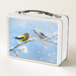 Pintura de Grosbeak por la noche - Arte de Perro O