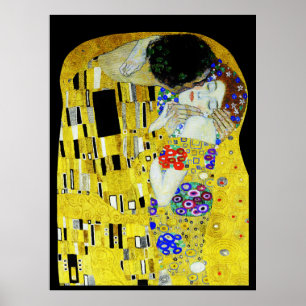 Pintura de Gustav Klimt arte Beso Amor