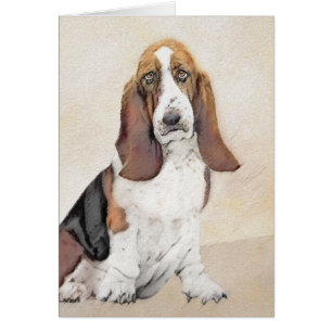 Pintura de hebilla de basset - Arte de perro origi