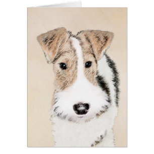 Pintura de hilo Fox Terrier - Arte de Perro Origin