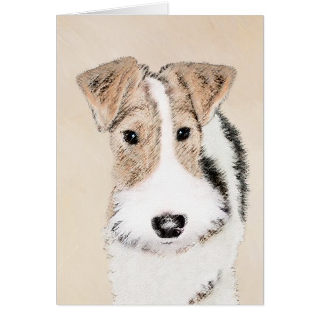 Pintura de hilo Fox Terrier - Arte de Perro Origin (Frente)