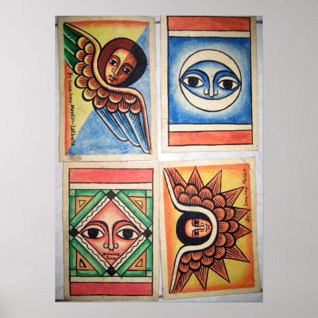 Pintura de iglesia etíope - Poster de arte de los  (Frente)