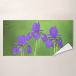 Pintura de iris morado - Arte de flores original