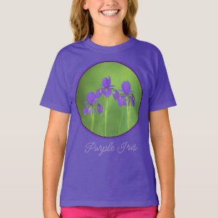 Pintura de iris morado - Camiseta de arte de flore