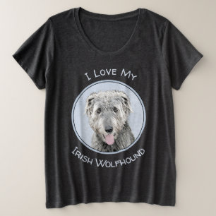 Pintura de Irish Wolfhound - Arte de perro origina