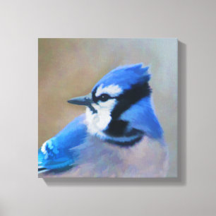 Pintura de Jay azul - Arte de pájaro original