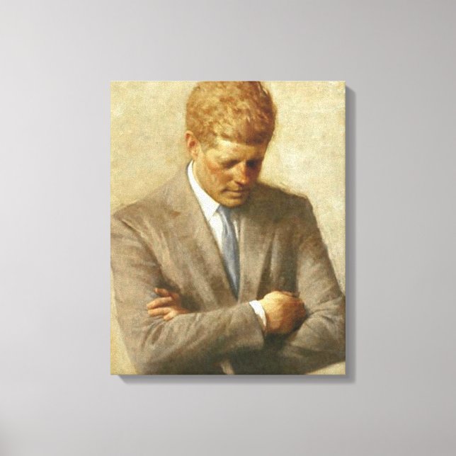 Pintura De JFK En Lienzo (Anverso)