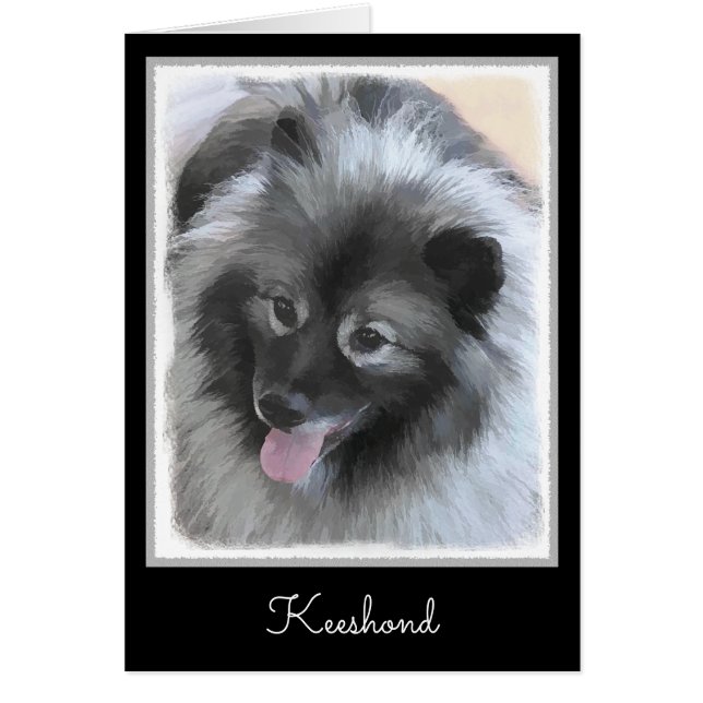 Pintura de Keeshond Bailey - Arte de perros origin (Frente)