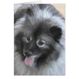 Pintura de Keeshond Bailey - Arte de perros origin