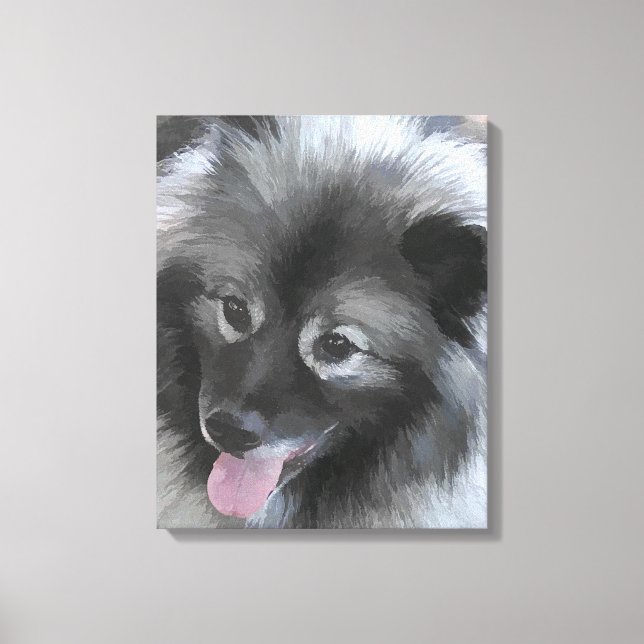 Pintura de Keeshond Bailey - Arte de perros origin (Anverso)