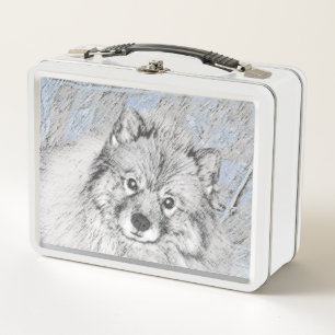 Pintura de Keeshond Beth - Arte de Perro Original.