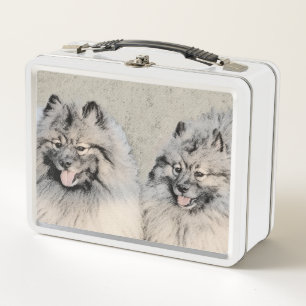 Pintura de Keeshond Brothers - Arte Perro Original