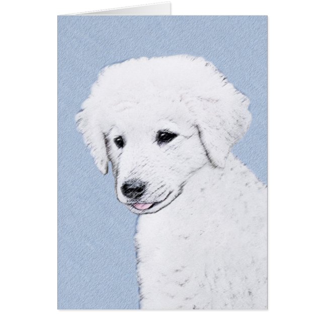 Pintura de Kuvasz - Arte de perro original lindo (Frente)