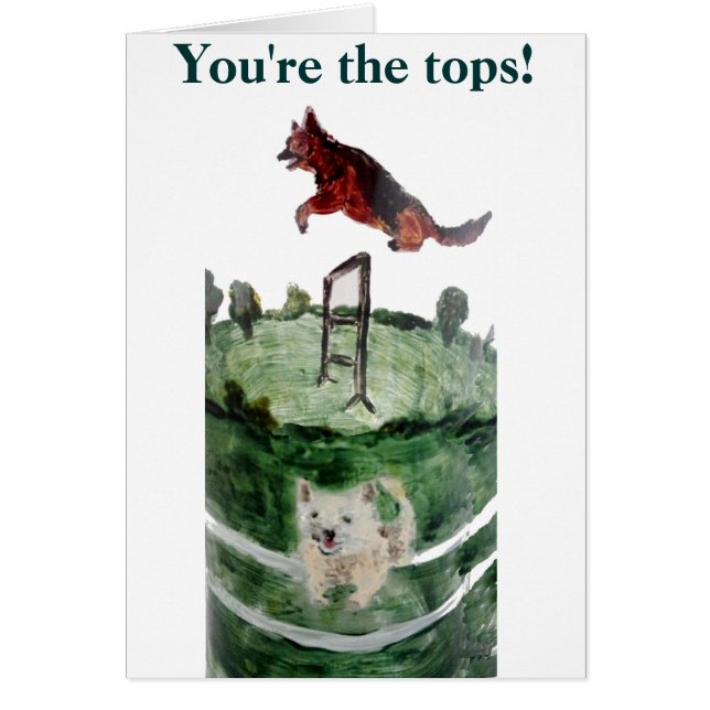 Pintura de la agilidad del perro (Frente)