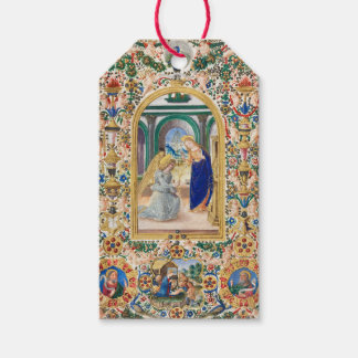 PINTURA DE LA ANUNCIACIÓN DE LA ETIQUETA DE REGALO