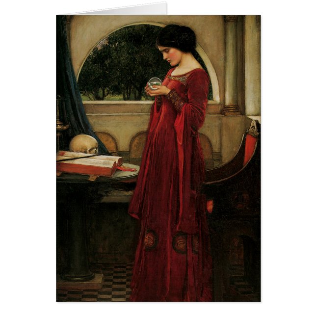 Pintura de la casa de agua de Crystal Ball Woman (Frente)