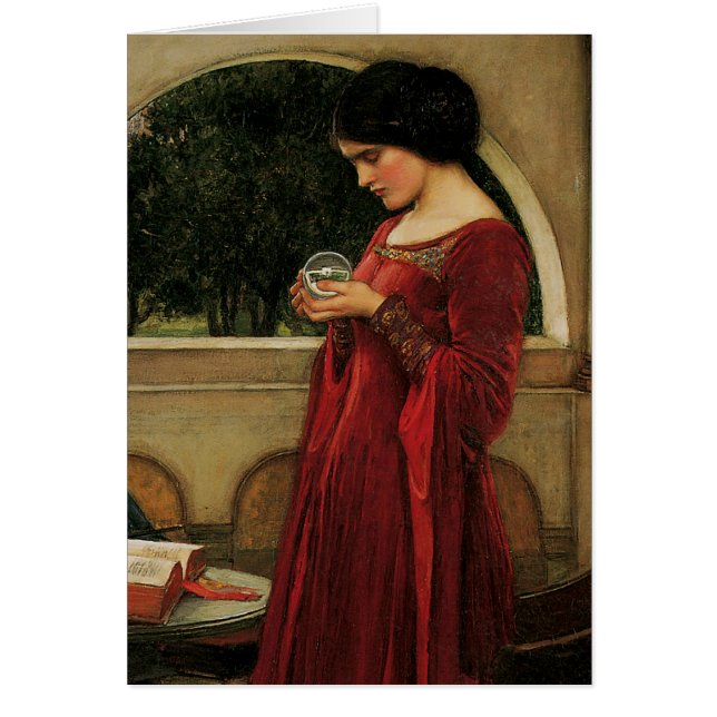 Pintura de la casa de agua de Crystal Ball Woman (Frente)