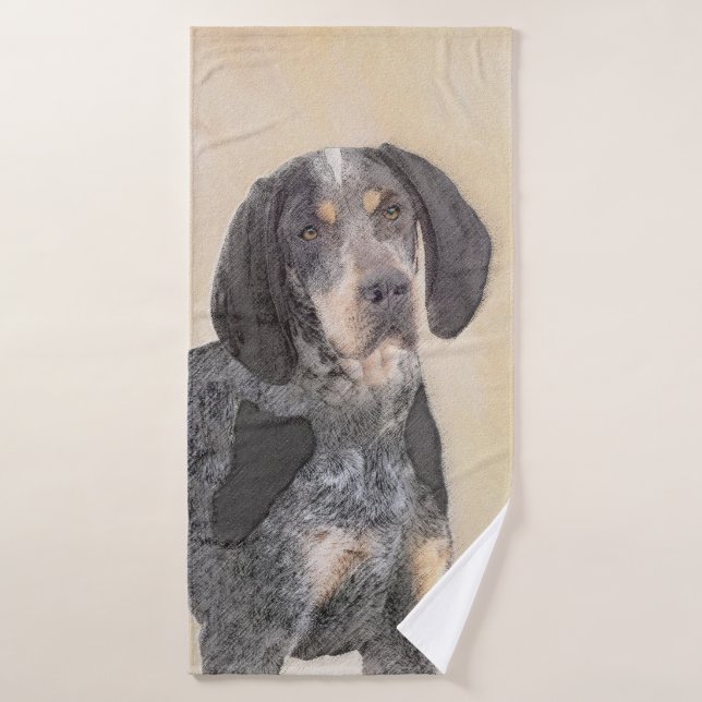 Pintura de la cola de Bluetick - Ar de perro origi (Toalla de baño)