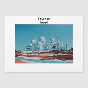 Pintura de la Mezquita Abu Dhabi