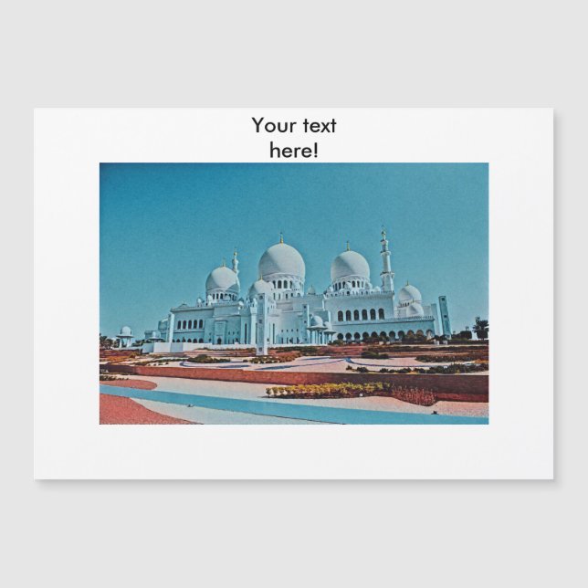 Pintura de la Mezquita Abu Dhabi (Anverso)