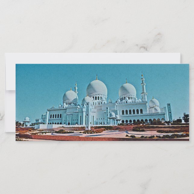 Pintura de la Mezquita Abu Dhabi (Anverso)