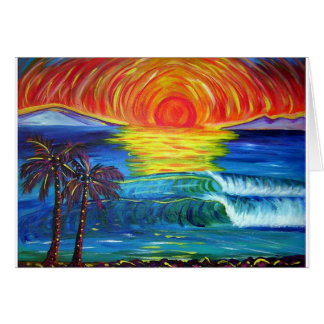 pintura de la puesta de sol de Alohi