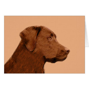 Pintura de Labrador Recuperador (Chocolate) - Arte