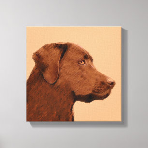 Pintura de Labrador Recuperador (Chocolate) - Arte