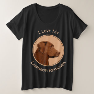 Pintura de Labrador Recuperador (Chocolate) - Arte