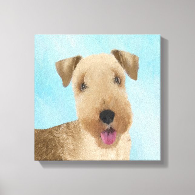 Pintura de Lakeland Terrier - Arte de Perro Origin (Anverso)