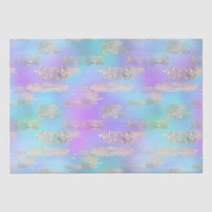 Pintura de lámina de oro rosa y purpúrea iridiscen