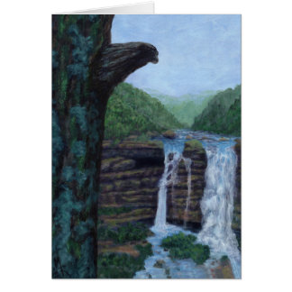 Pintura de las cataratas del oso