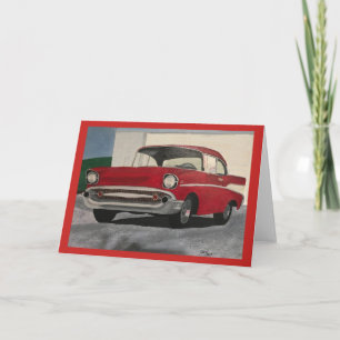 Pintura de las tarjetas de auto roamericanas antig