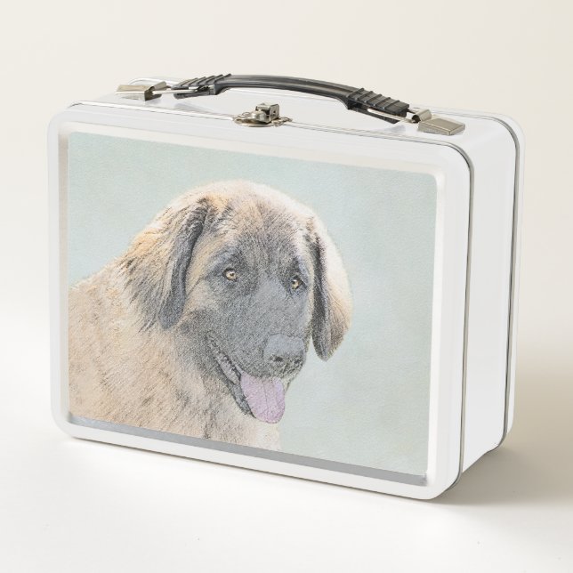Pintura de Leonberger - Arte de Perro Original. (Anverso)