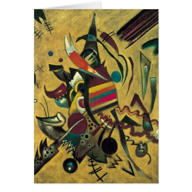 Pintura de lienzo abstracto de puntos de Kandinsky (Frente)