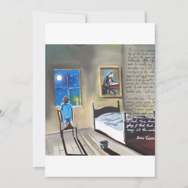 Pintura de Little David Copperfield Dickens (Anverso)