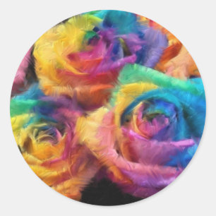 Pintura de los pegatinas de los rosas del arco