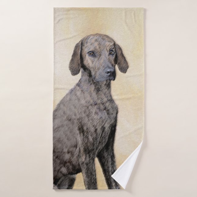 Pintura de lott - Arte de perro original lindo (Toalla de baño)