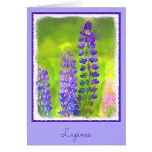 Pintura de Lupine - Arte original de las flores