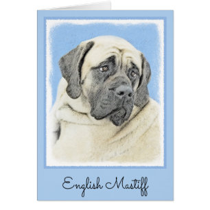 Pintura de malvado inglés (Fawn) - Arte de perro o