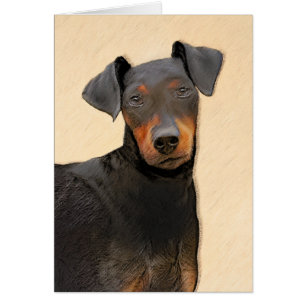 Pintura de Manchester Terrier Arte Animal Original