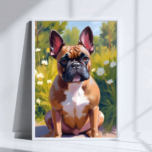 Pintura de mascota de Bulldog Francés Arte de perr