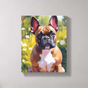 Pintura de mascota de Bulldog Francés Arte de perr