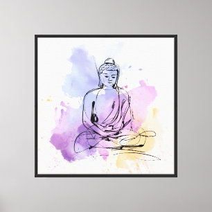 Pintura de meditación zen para una decoración pací