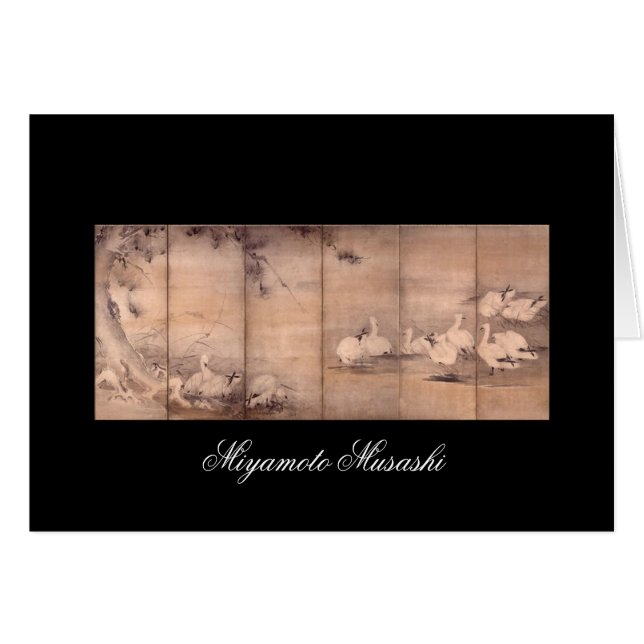 Pintura de Miyamoto Musashi, 1600s de la C. (Anverso (Horizontal))