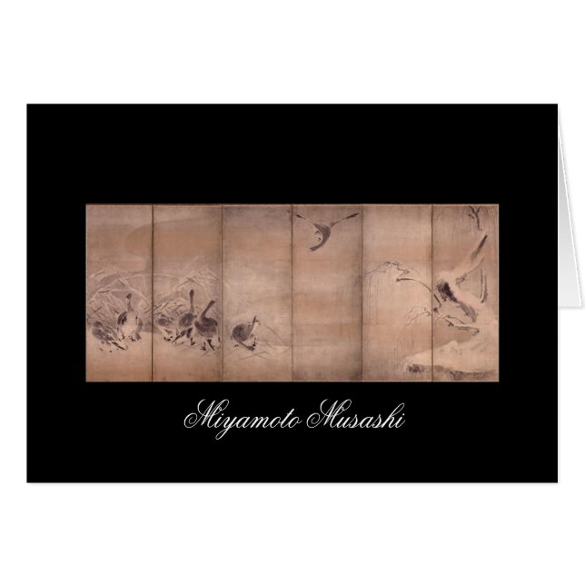 Pintura de Miyamoto Musashi, 1600s de la C. (Anverso (Horizontal))