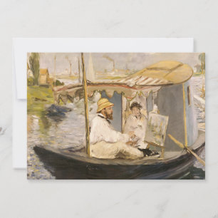 Pintura de Monet en su barco de estudio Édouard